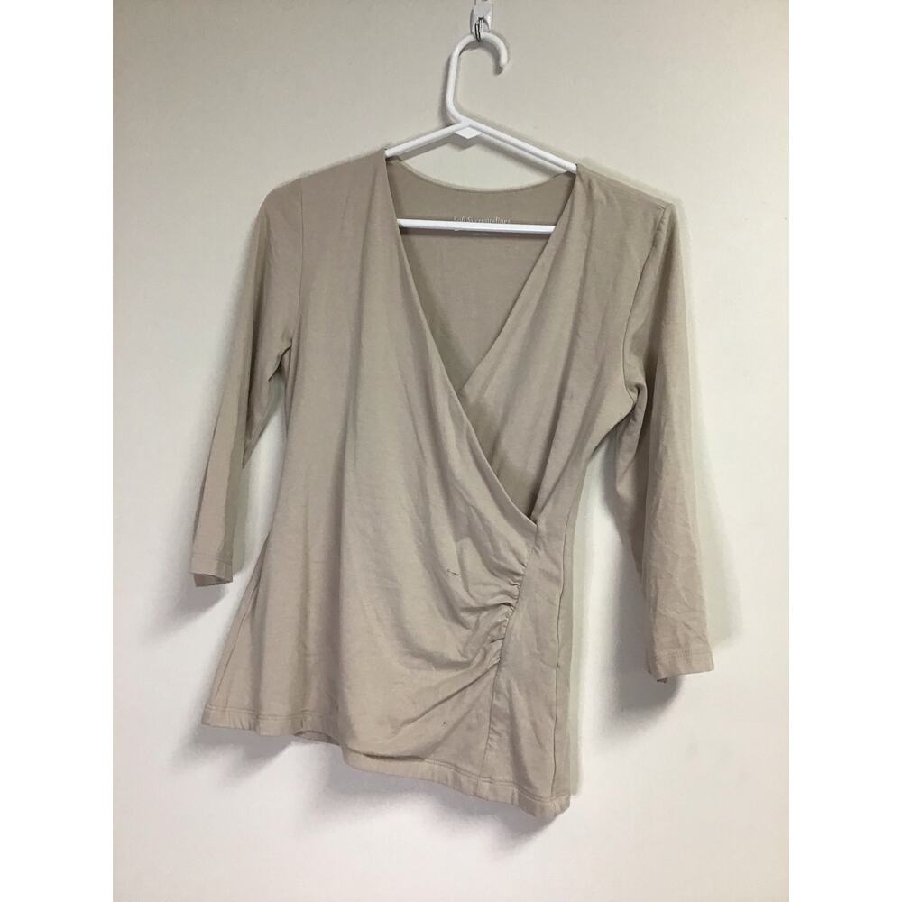 Soft Surroundings Beige Low Cut Women's Size Extra Small Shirt